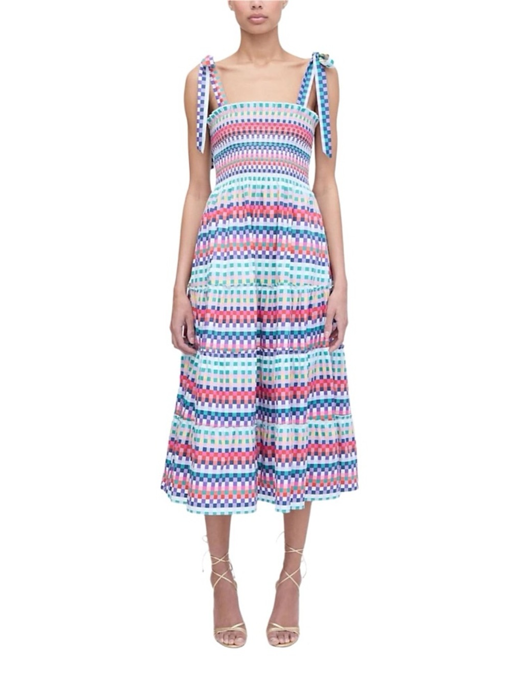 Hill House the ribbon Ellie nap dress in multicolor gingham